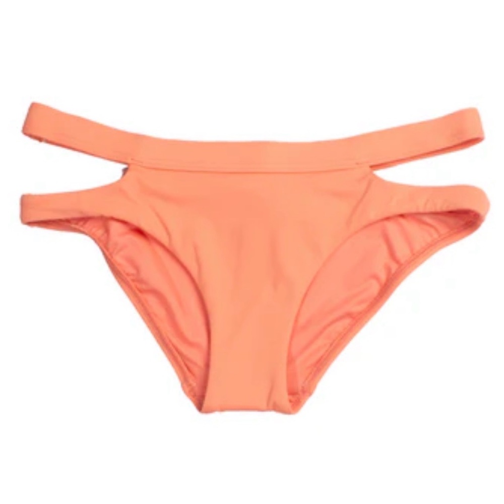 NWT Seafolly Women's Active Split Band Hipster Peach Swim Bikini Bottom Sz US 8